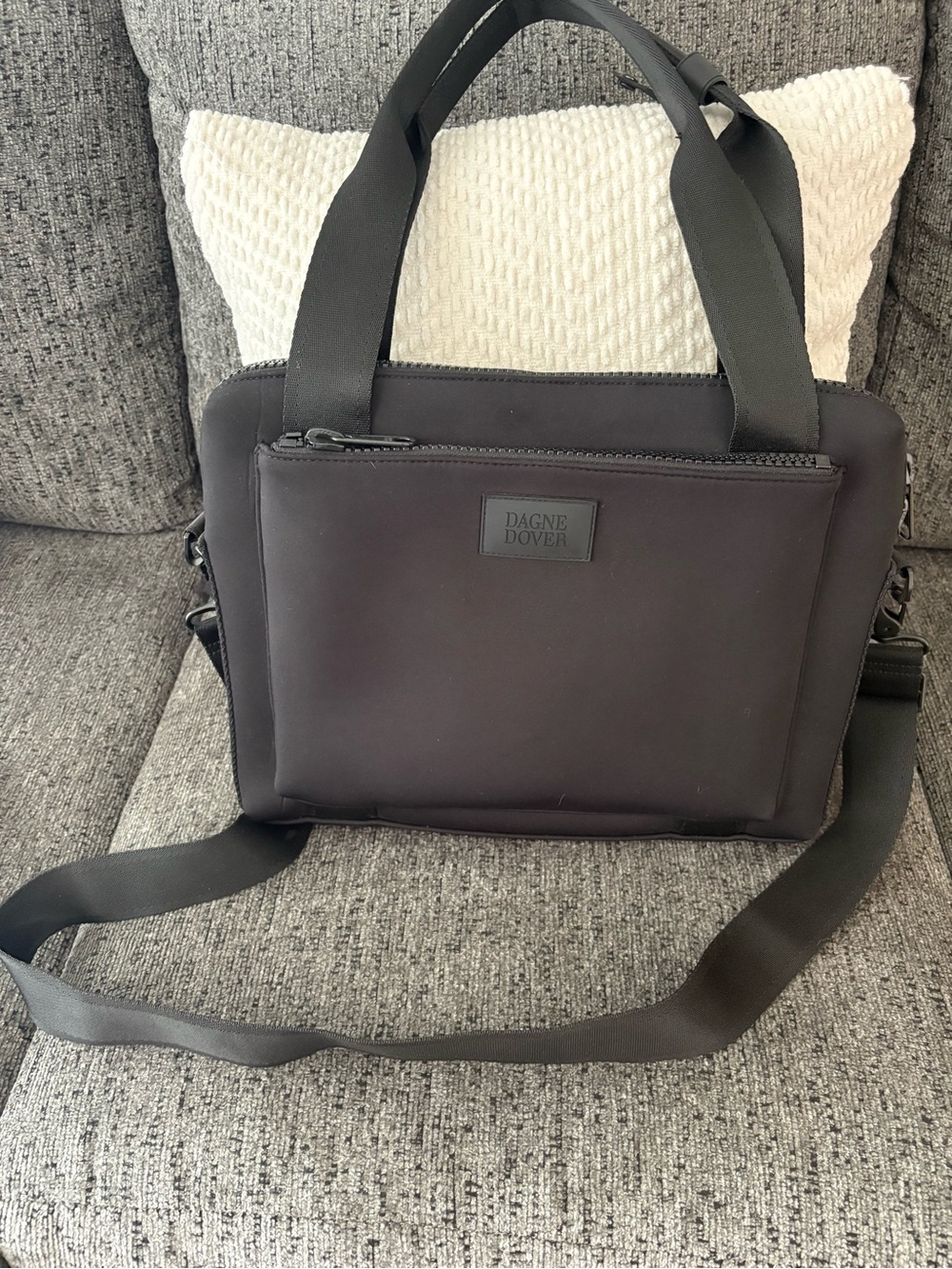 Dagne Dover Black Ryan Bag with Detachable Strap